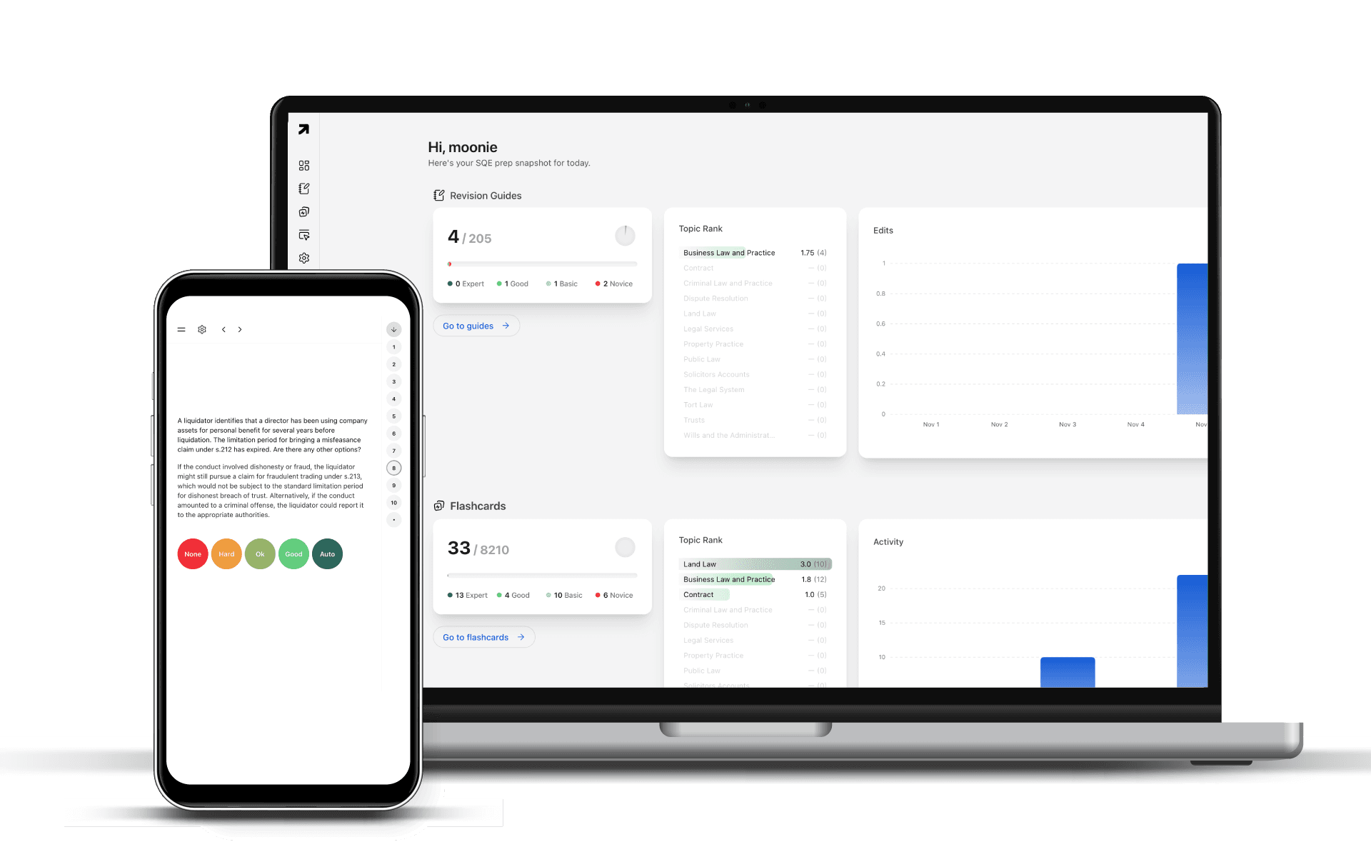 SQE Index dashboard mockup